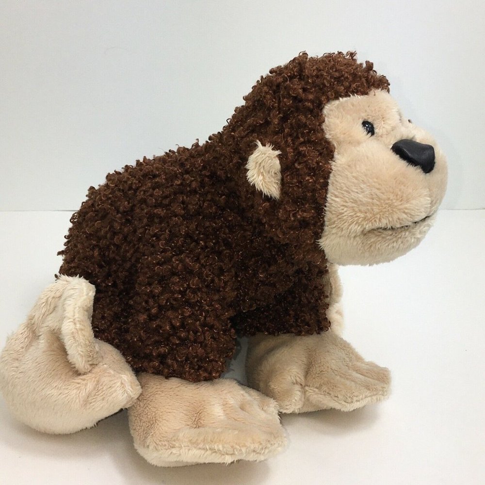 Ganz Webkinz Plush Cheeky Monkey 9" Brown Curly Stuffed Animal No Code Jungle - Picture 3 of 12